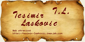 Tešimir Lasković vizit kartica